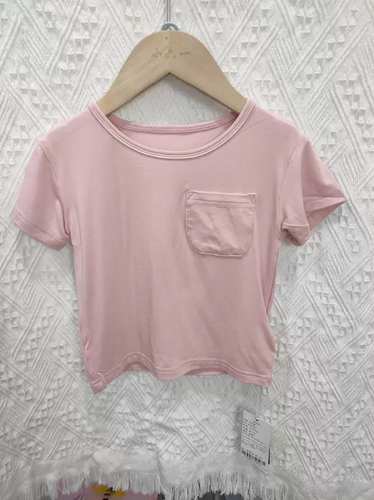 马丘品牌童装夏季韩版舒服柔软面膜短袖t恤女小童简洁百搭t恤