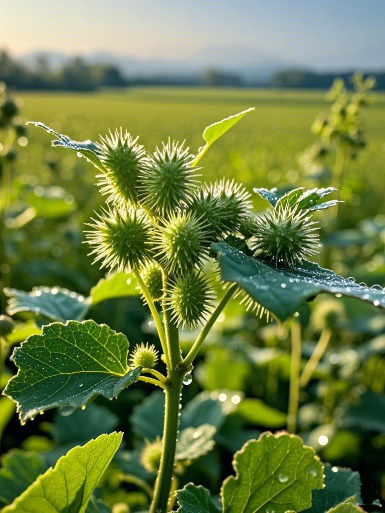 苍耳苗苍耳种子苗根原生态带刺中药苍耳子苗高山现挖