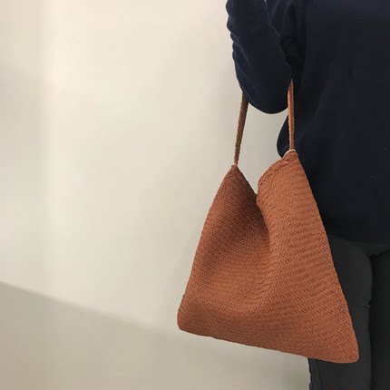 Dragon Diffusion8848羊皮/牛皮编织包女法式手工复古单肩手提包