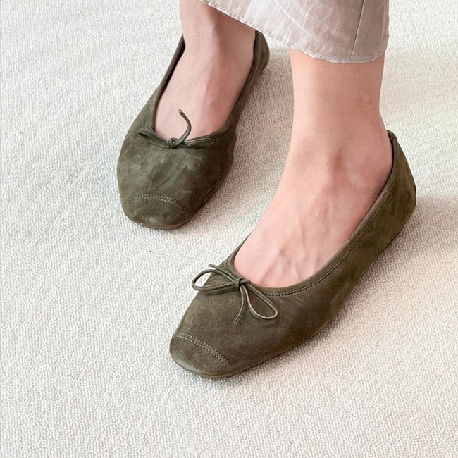 正品Reqins2025设计师款芭蕾单鞋