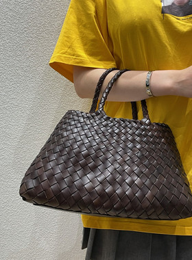 sasa同款8893Dragon Diffusion法式篮子牛皮编织包复古百搭手提包