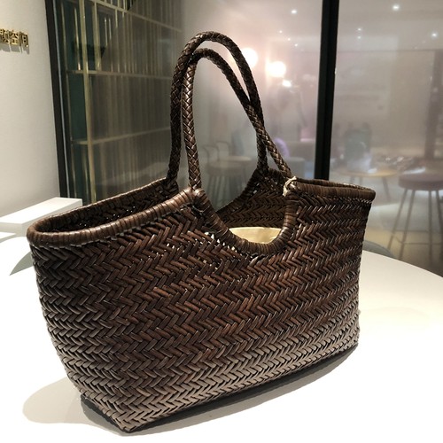 牛皮森系文艺手提包大容量