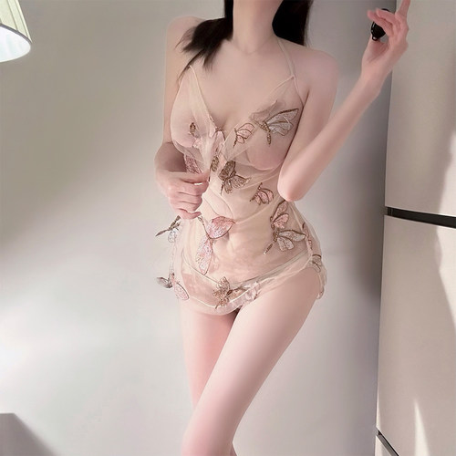 趣味内衣透视纯欲挂脖诱惑系带