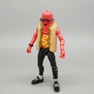 3.75寸堡垒之夜手办香肠热狗特种部队可动人偶模型玩具机箱摆件