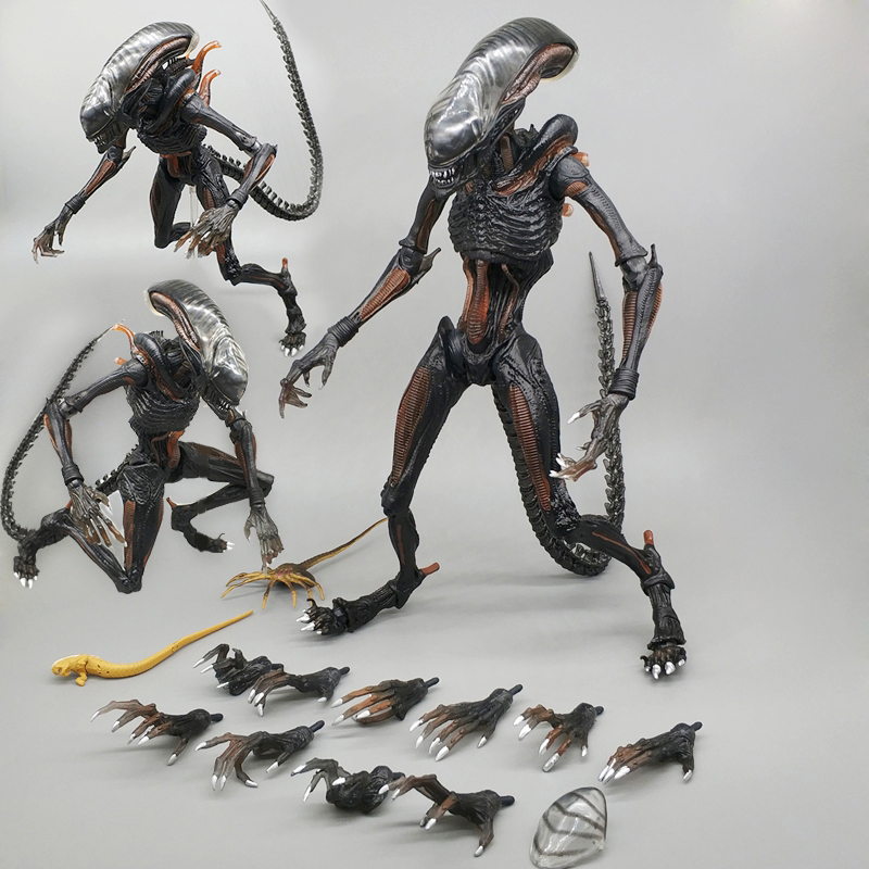 初代异形大战铁血战士手办AVP母后蛋可动人偶模型汽车摆件夺命舰