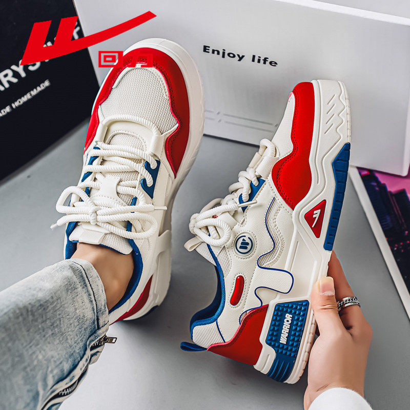 回力鞋子男春季透气青少年设计感小众厚底休闲板鞋潮牌网面运动鞋,流行男鞋,休闲板鞋,淘宝优惠券,粉丝福利购,淘宝优惠卷