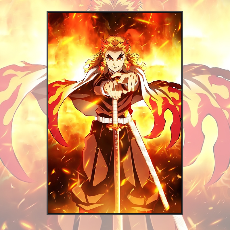 鬼灭之刃diy数字油画填色