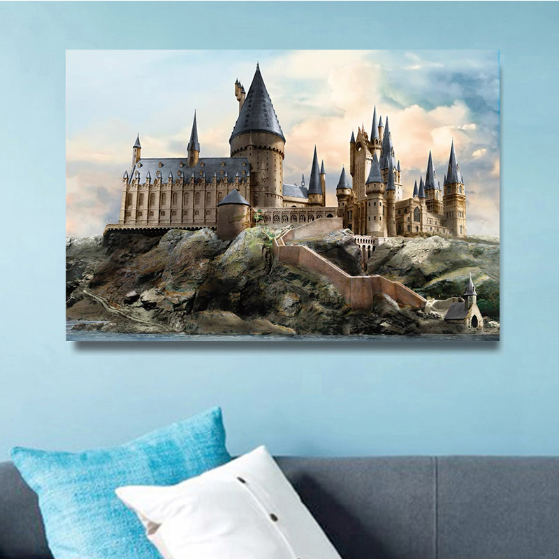 哈利波特霍格沃茨学院数字油画