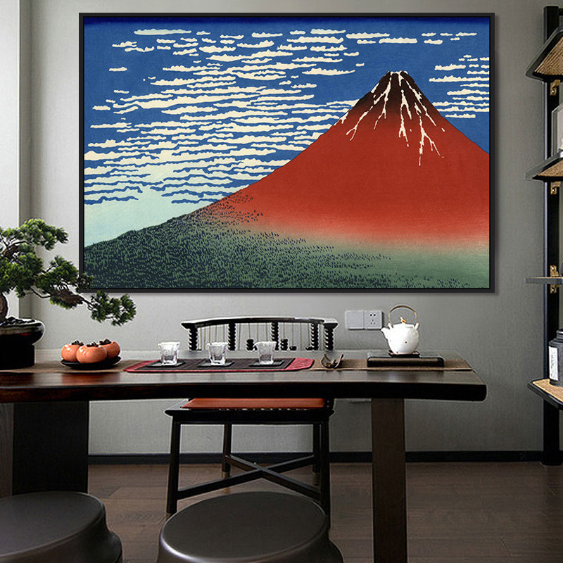 品都日本浮世绘富岳三十六景diy数字油画手绘家居客厅卧室装饰画