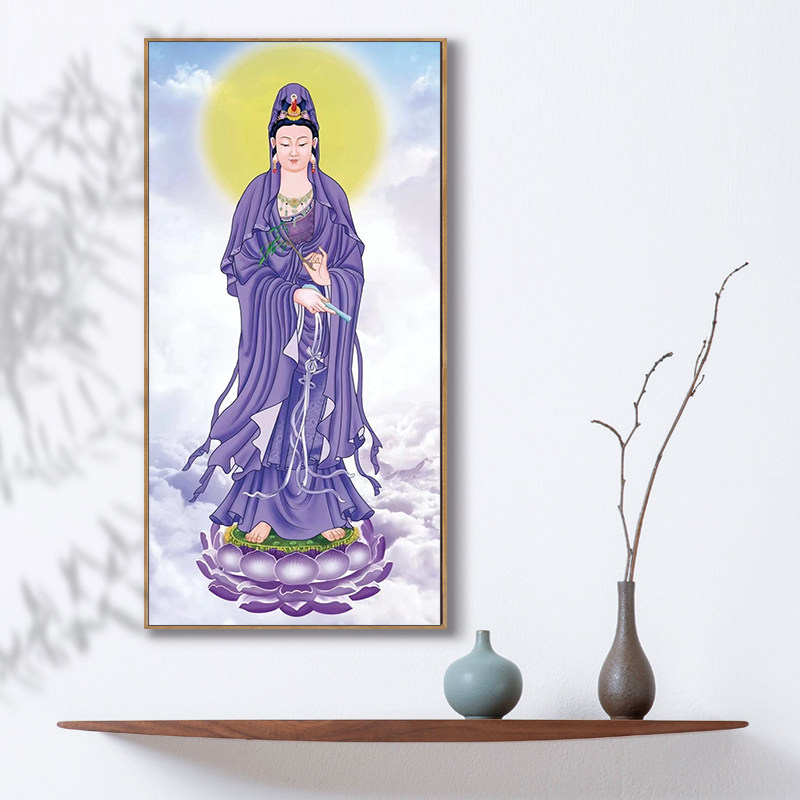 南无观音菩萨佛像diy数字油画