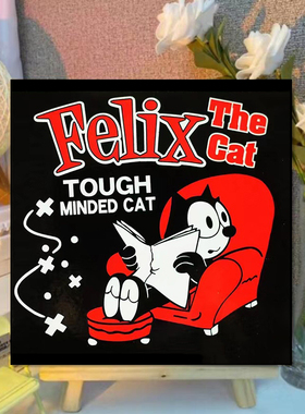 搞怪猫的闹剧菲力猫卡通人物 diy数字油画填色减压背景家居装饰画