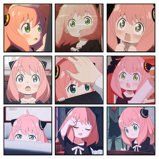 卡通动漫间谍过家家阿尼亚次子达米安 diy数字油画手绘家居装饰画