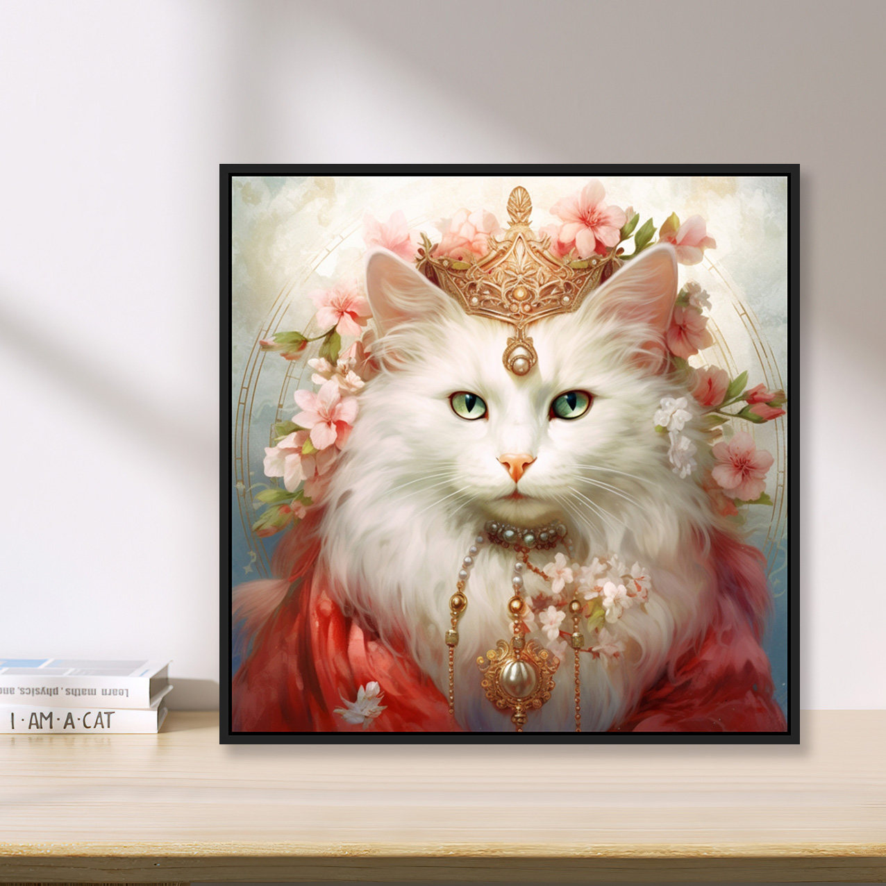 品都可爱动物小猫咪diy数字油画手工手绘填色客厅装饰画挂画