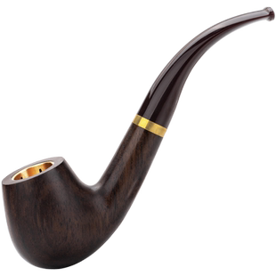 康卫士实木烟斗男士香烟过滤器手卷烟草烟丝专用吸烟烟袋锅子旱烟