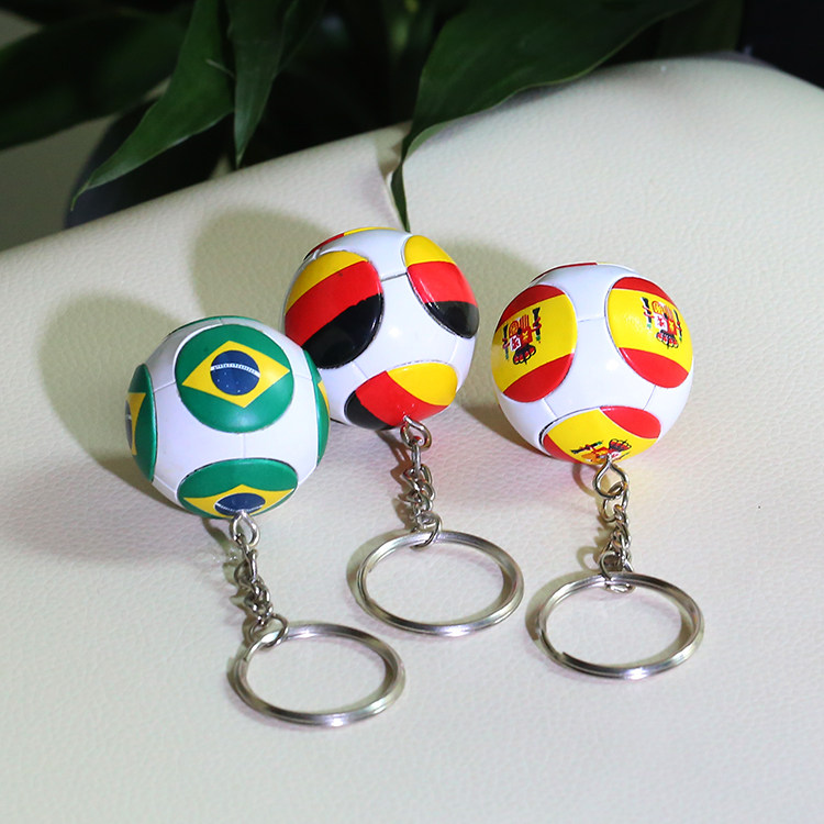 世界杯足球挂件钥匙扣球迷用品纪念品周边小礼物运动酒巴活动礼品