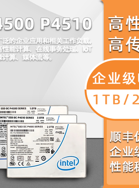 Intel/英特尔 P4510 1t 2t 4t 8t企业级固态硬盘 服务器台式机 U2