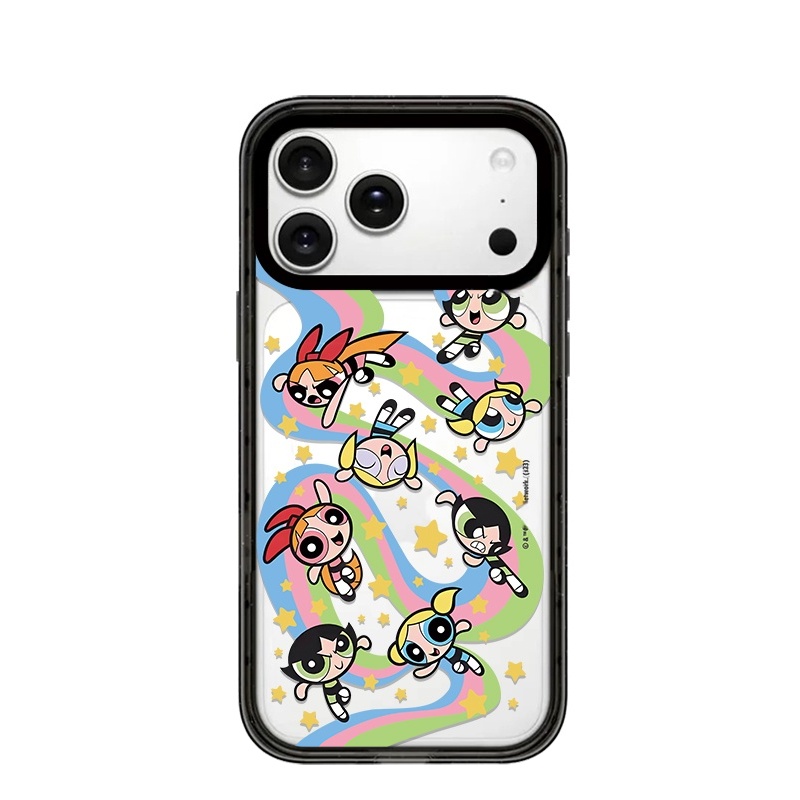 【韩国代购】小女警满印手机壳适用苹果17promax新款保护套iphone16/15/plus/pro透明14/13/12磁吸Magsafe11