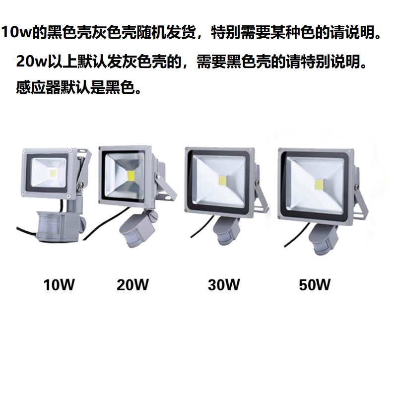 人体感应投光灯12v24v