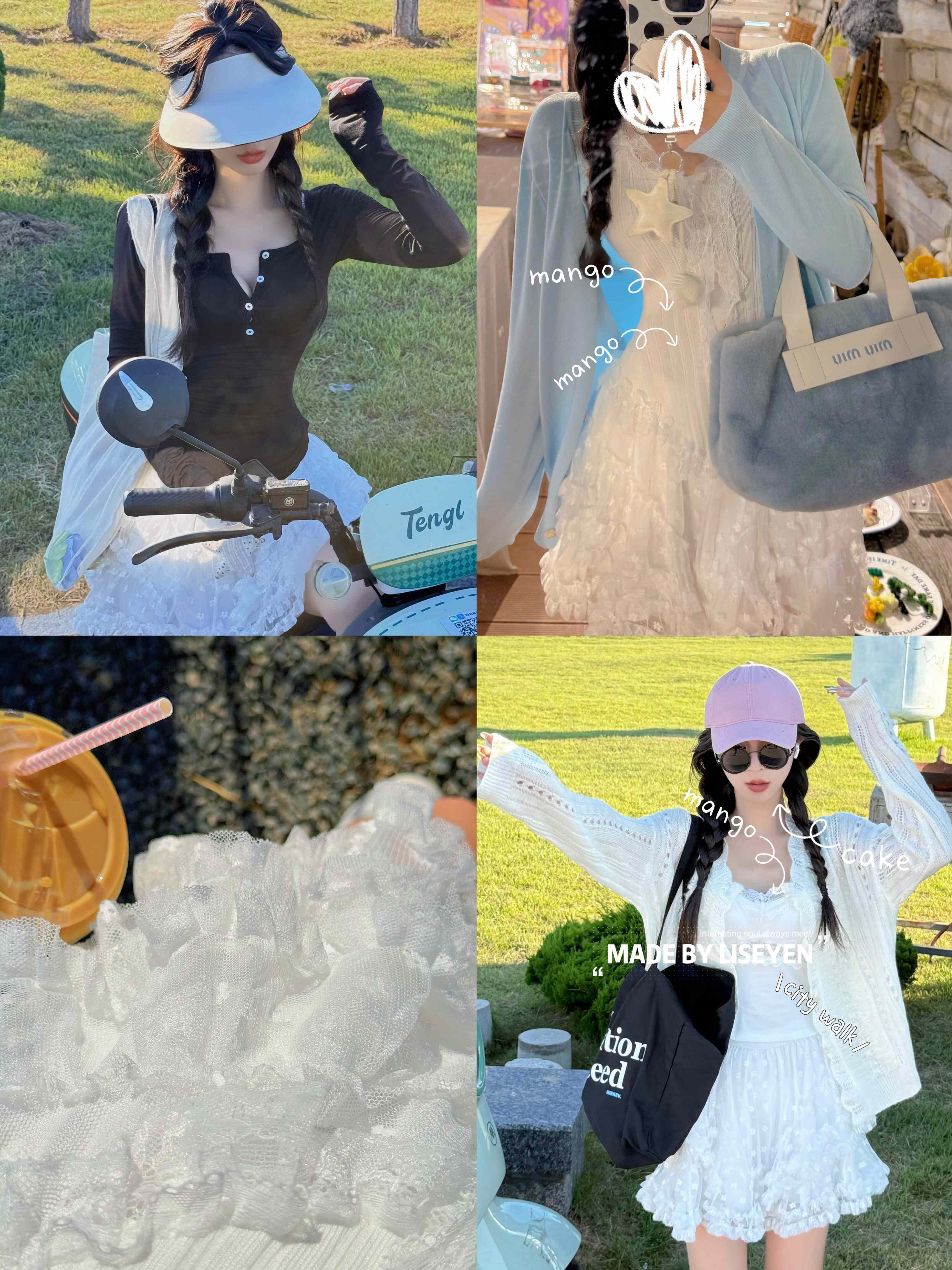 LISEYEN设计师 蕾丝点点裙裤女2025秋季新款穿搭百搭设计感半身裙