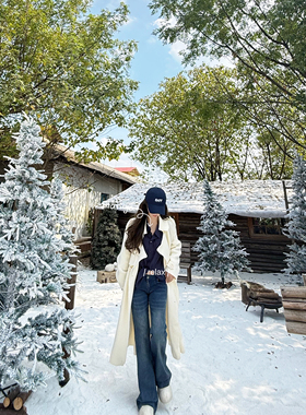 LISEYEN这条真的巨巨巨巨显腿细腿长！！！微喇牛仔裤