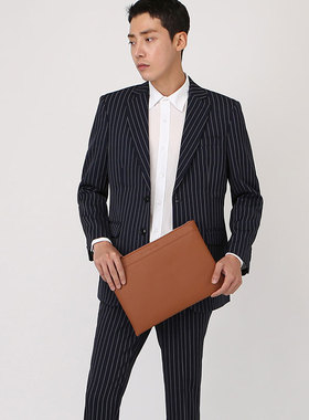 韩国EXCLAMATION MARK男手拿包真皮简约商务时尚单肩包斜挎手抓包