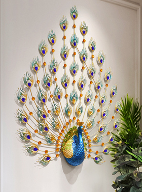 欧式创意孔雀壁饰客厅墙面装饰挂饰玄关墙壁壁饰卧室背景墙挂饰