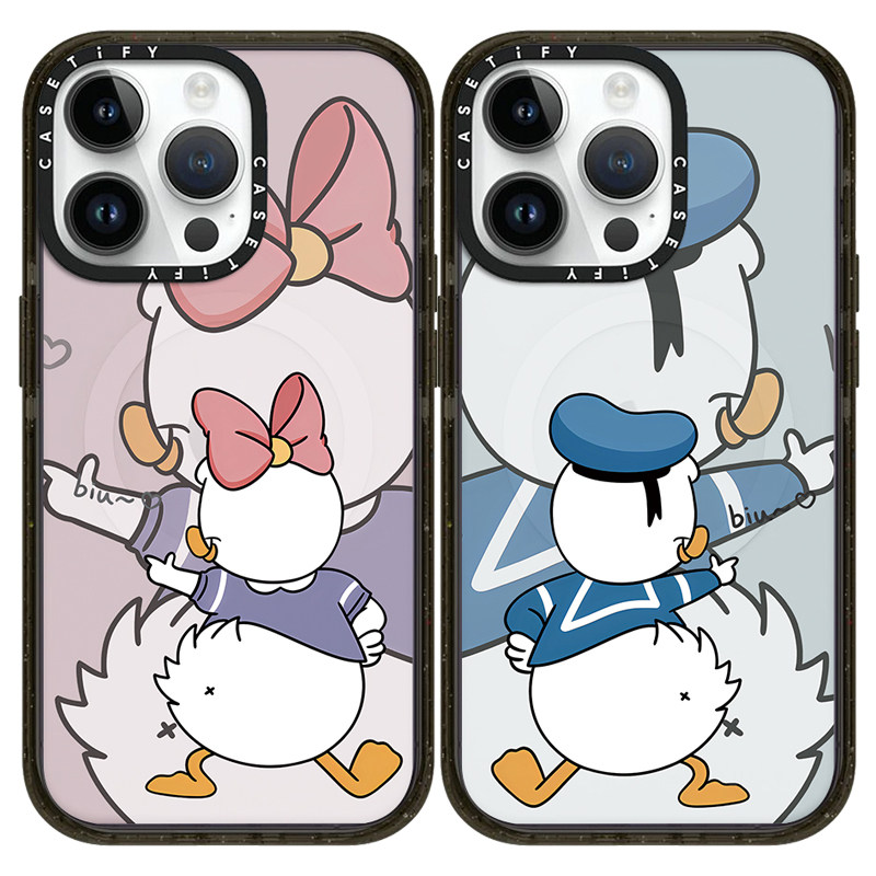 case迪士尼唐老鸭黛丝背影手机壳磁吸magsafe苹果15promax适用iphone