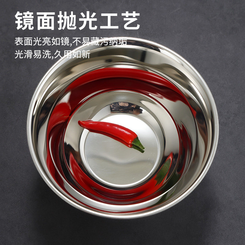 韩式不锈钢米饭碗304儿童吃饭碗螺蛳粉专用碗金色料理冷面碗餐碗