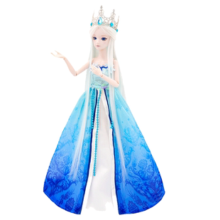 正品叶罗丽娃娃冰公主29cm小灵夜萝莉仙子冰公主女孩玩具