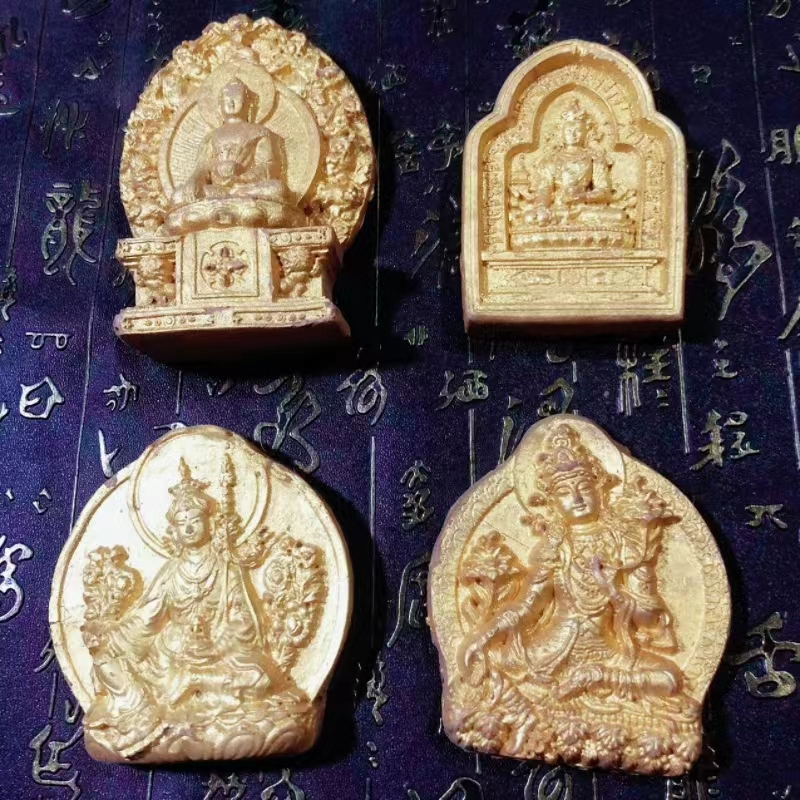 【造佛像】 西藏传统手工擦擦泥土雕塑像拉萨直发3个包邮