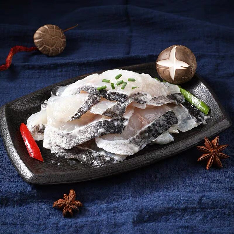 恒兴恒免浆黑鱼片250g恒兴恒无刺鱼片生鲜水煮鱼半成品酸菜鱼火锅