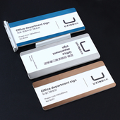 双面侧装 可更换亚克力科室牌公司教室门牌办公室门牌标牌标识牌定制定做单位标牌不锈钢办公室门牌医院标志牌