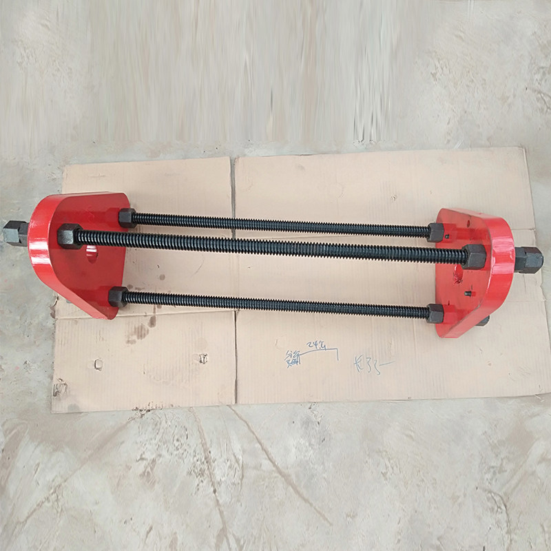 32吨空心千斤顶大孔中空70吨50t手动液压修平躺横向卧放平取钢套