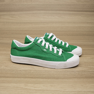 系带运动鞋 12.25 男女百搭休闲板鞋 绿色帆布鞋 复古 K.D