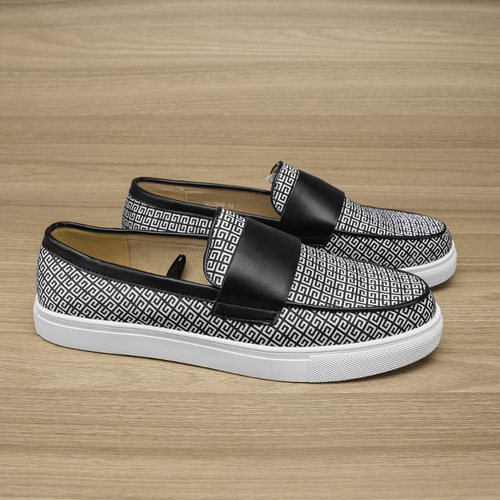 皮面男士乐福鞋套脚舒适百搭