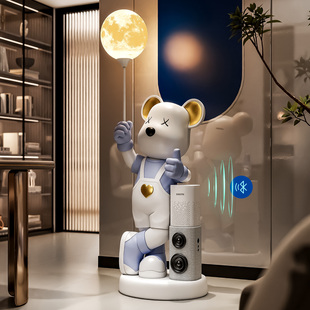 暴力熊客厅摆件大型落地乔迁入宅礼物新家高档实用好物温馨装饰品