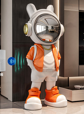 潮酷宇航员小爱智能音箱摆件