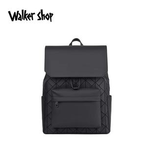 Walker shop高级感男士双肩包潮电脑包商务几何菱格大容量背包