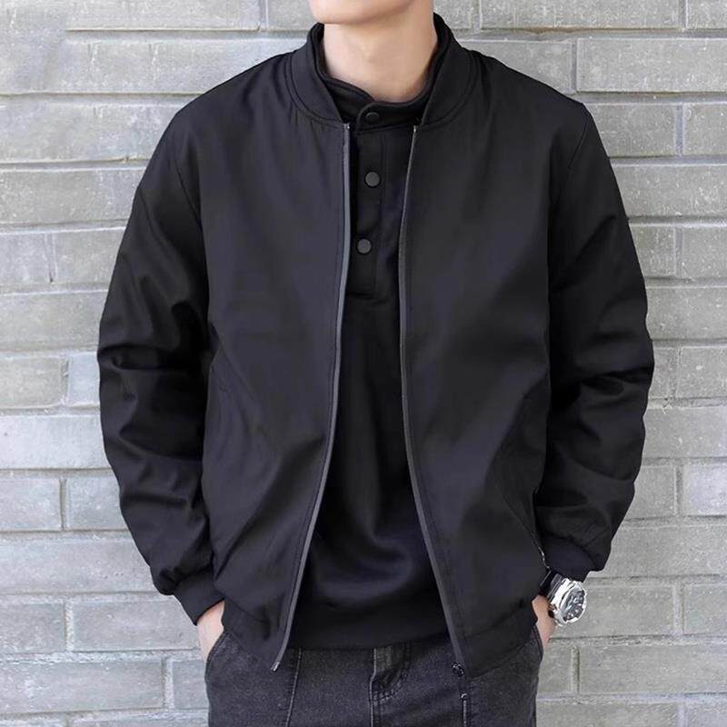 休闲夹克男春秋季2026新款修身轻奢潮流高端棒球服高级感男士外套