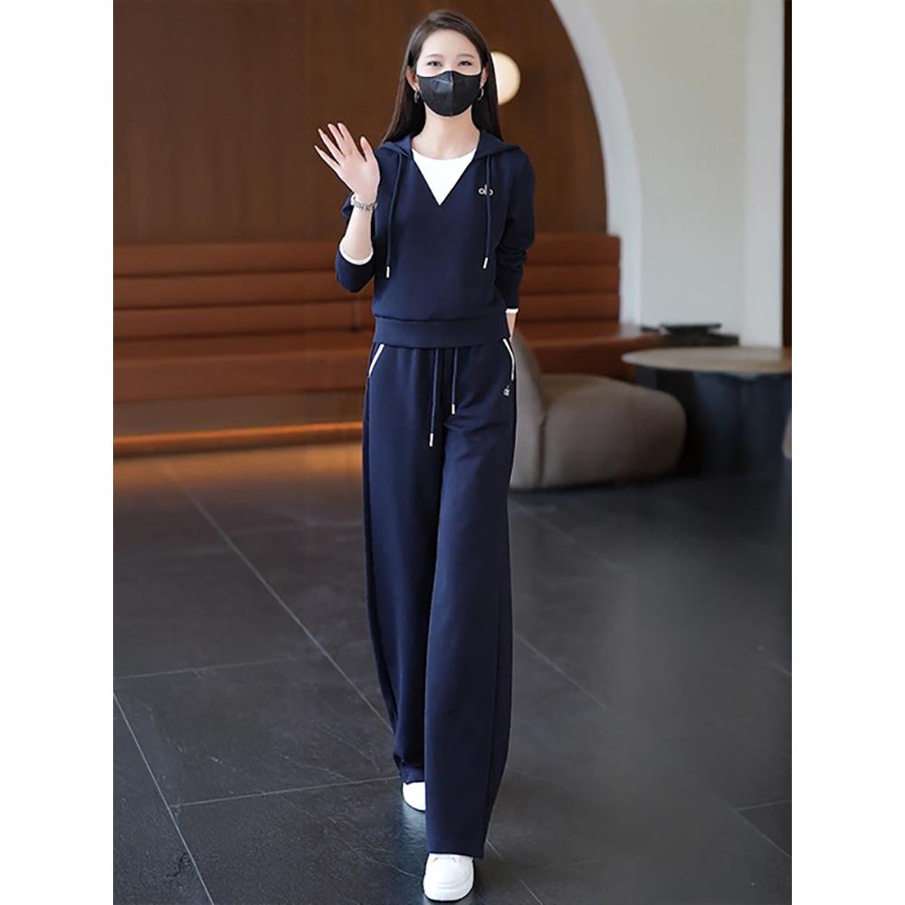休闲运动套装女秋季2025新款时尚气质减龄宽松显瘦长袖裤子两件套