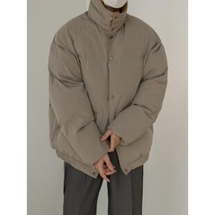 【美式潮流】Ander Jurnal冬季立领棉衣外套男加厚领带夹宽松插袖