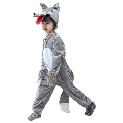 大灰狼演出服表演服儿童幼儿园