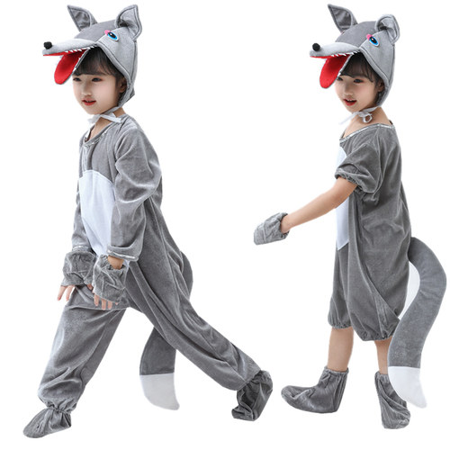 大灰狼演出服表演服儿童幼儿园