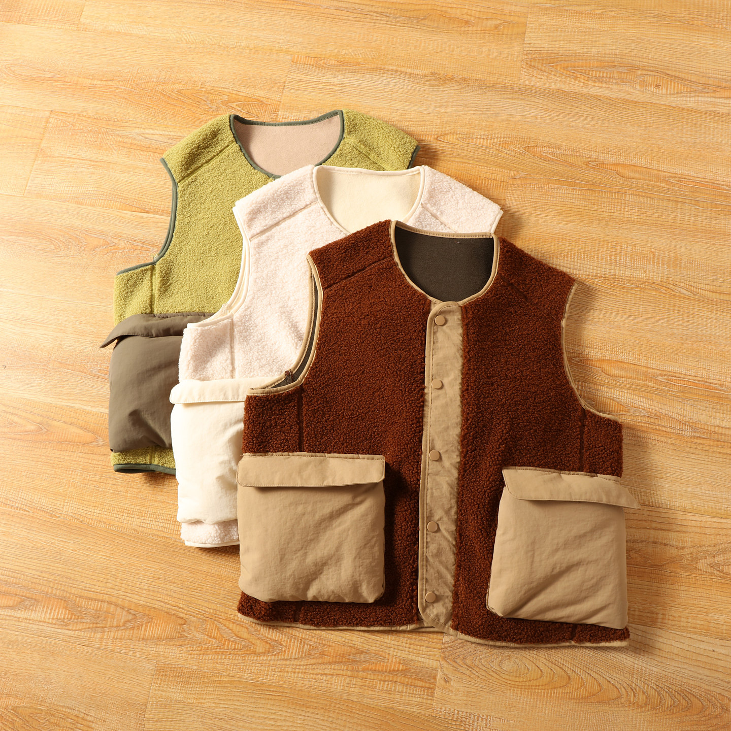 户外山系！情侣款外贸秋冬撞色百搭加厚保暖休闲摇粒绒叠穿马甲,男装,常规马甲,淘宝优惠券,粉丝福利购,淘宝优惠卷