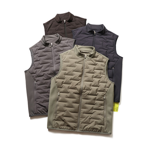 600蓬90鸭绒！秋冬压胶锁绒防风保暖户外立领运动休闲羽绒马甲男