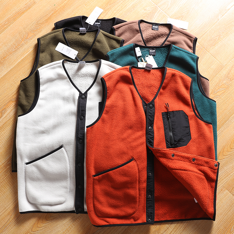 休闲百搭马甲日系简约背心打底