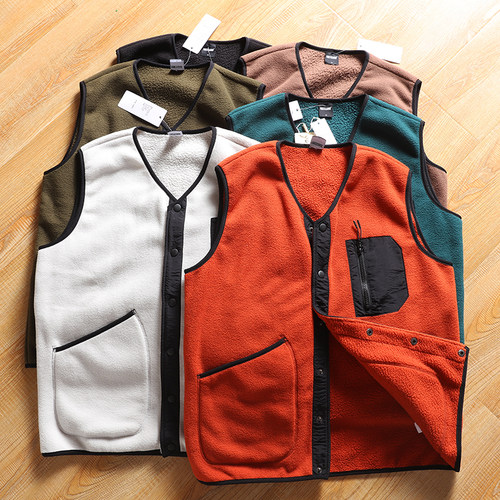 休闲百搭马甲日系简约背心打底