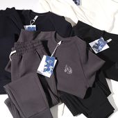 液氨空气棉精工刺绣男士 时尚 运动休闲卫衣卫裤 高阶设计师款 套装