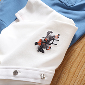 线下1K 索LO纳凉感纤维夏季 精工刺绣短袖 重磅主推 POLO衫 男T恤