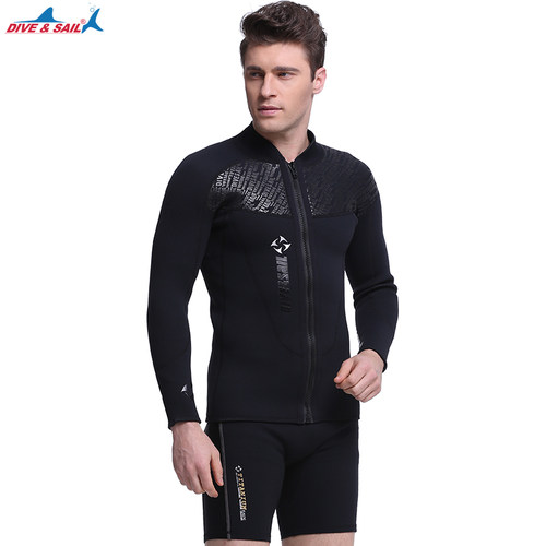 divesail潜水服保暖分体长袖加绒